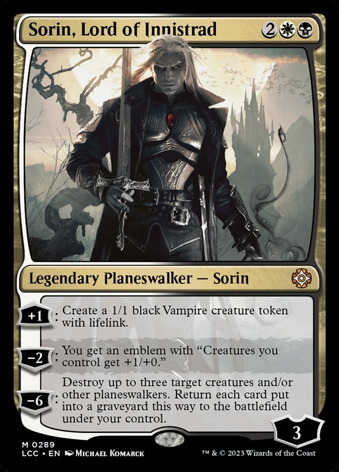 Sorin, Lord of Innistrad — The Lost Caverns of Ixalan Commander (LCC) #289