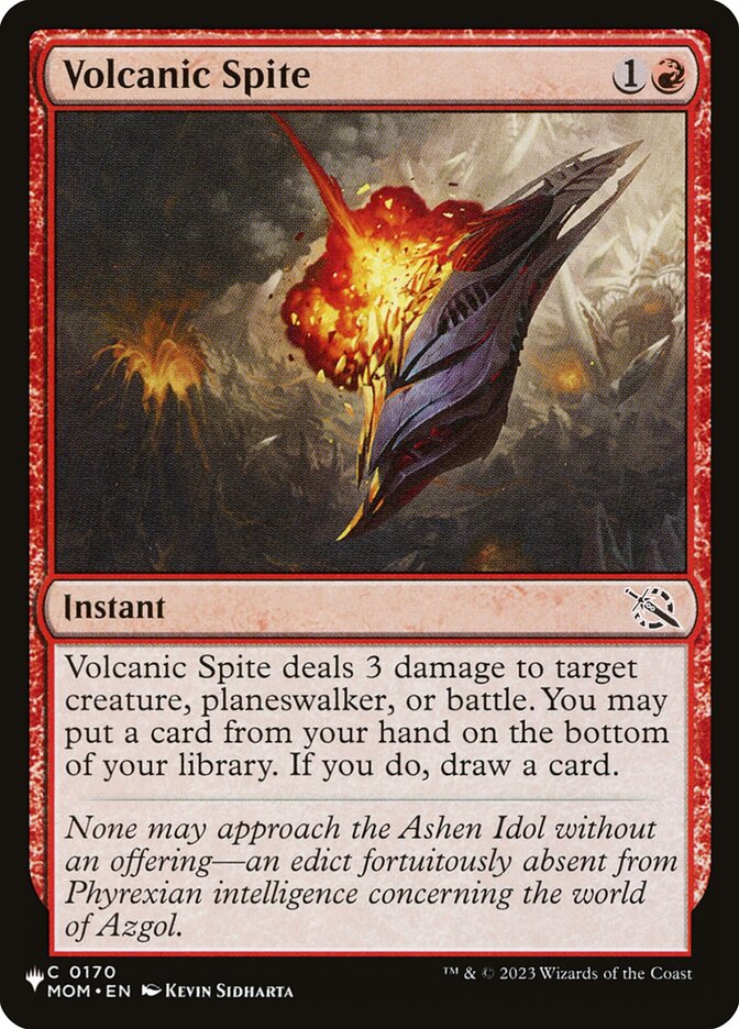 Volcanic Spite — The List (PLST) #MOM-170