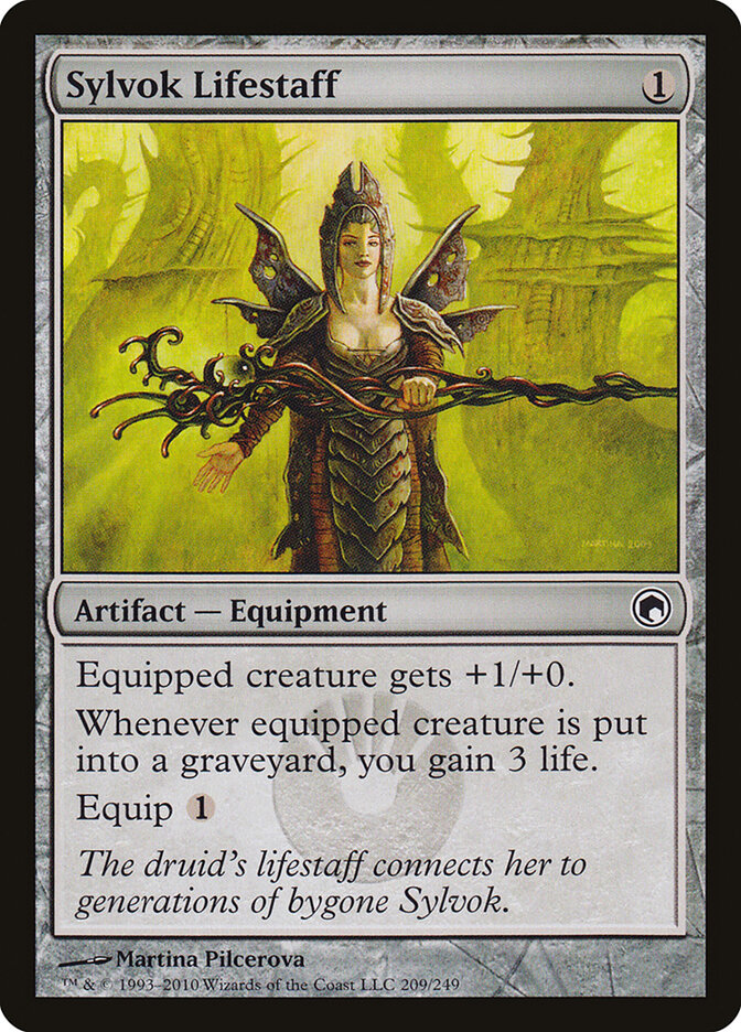 Sylvok Lifestaff — Scars of Mirrodin (SOM) #209