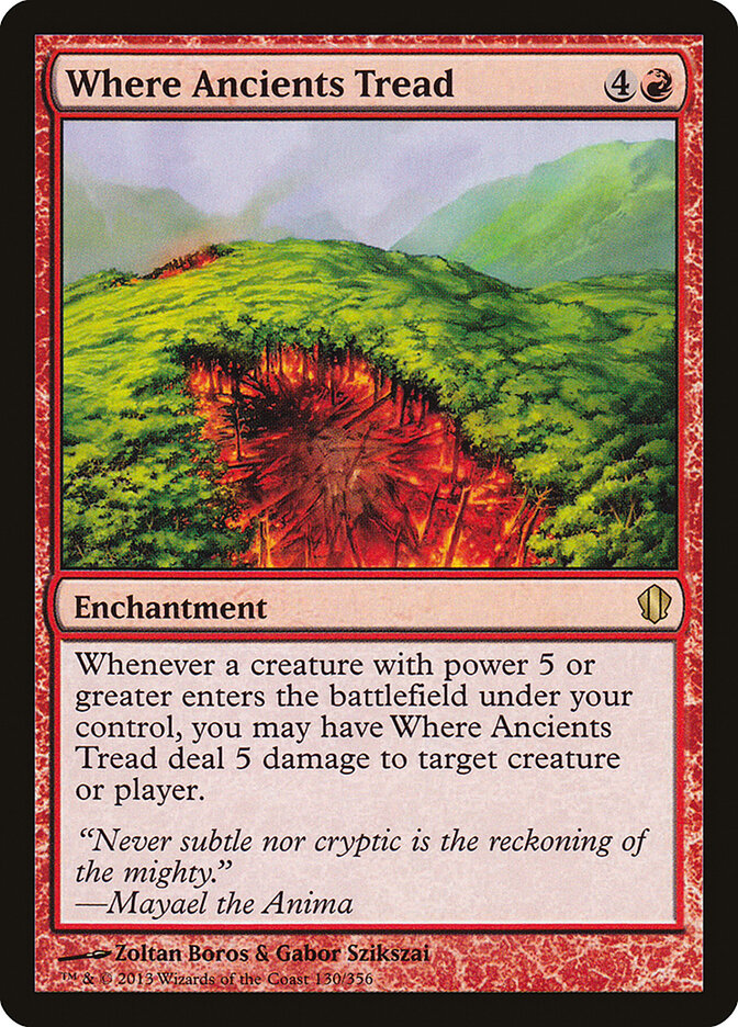 Where Ancients Tread — Commander 2013 (C13) #130