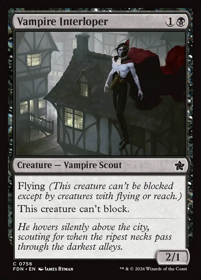 Vampire Interloper — Foundations (FDN) #756