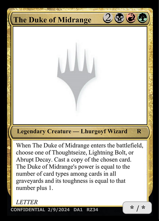 The Duke of Midrange — Unknown Event (UNK) #RZ34