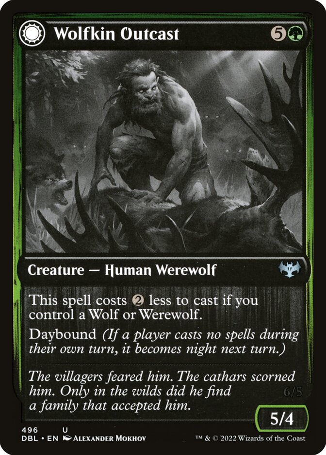 Wolfkin Outcast // Wedding Crasher — Innistrad: Double Feature (DBL) #496