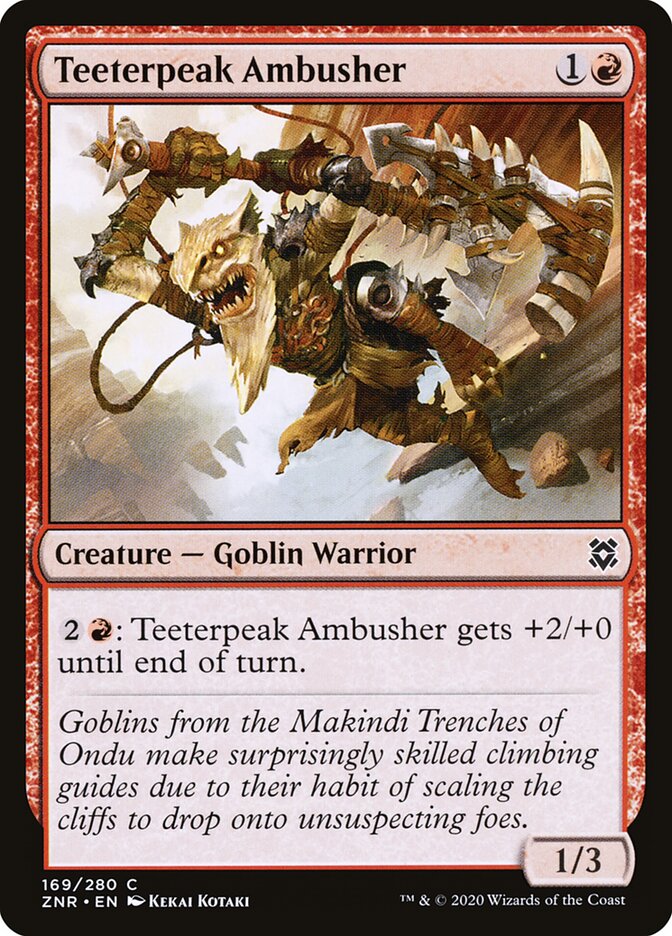 Teeterpeak Ambusher — Zendikar Rising (ZNR) #169