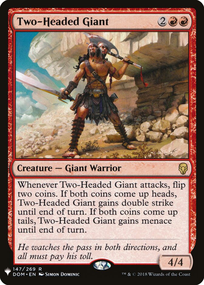Two-Headed Giant — The List (PLST) #DOM-147