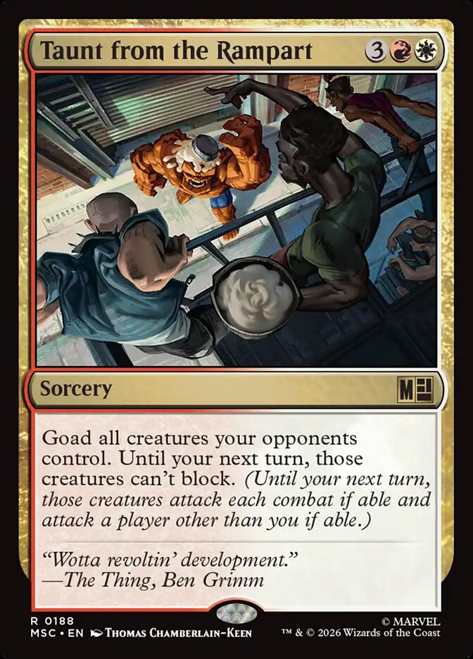 Taunt from the Rampart — Marvel Super Heroes Commander (MSC) #188