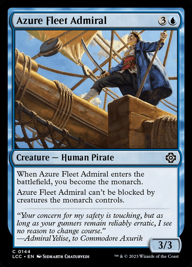Azure Fleet Admiral — The Lost Caverns of Ixalan Commander (LCC) #144