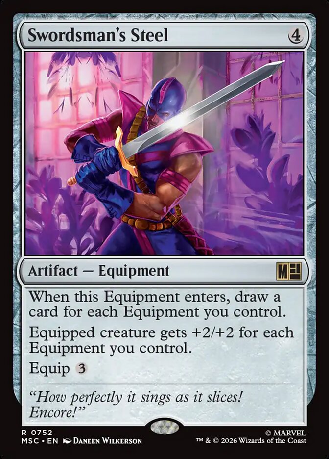 Swordsman's Steel — Marvel Super Heroes Commander (MSC) #752