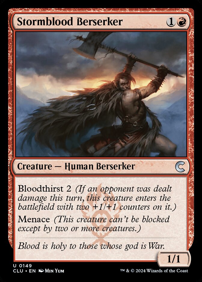 Stormblood Berserker — Ravnica: Clue Edition (CLU) #149