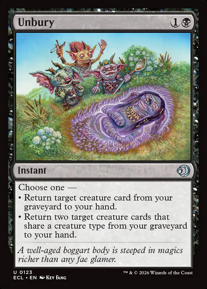 Unbury — Lorwyn Eclipsed (ECL) #123