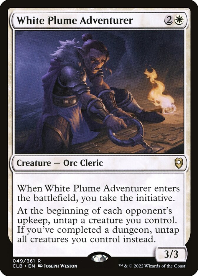 White Plume Adventurer — Commander Legends: Battle for Baldur's Gate (CLB) #49