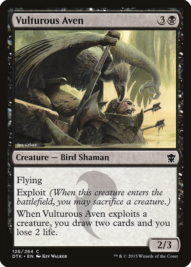 Vulturous Aven — Dragons of Tarkir (DTK) #126