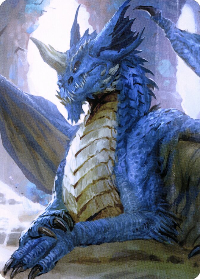 Young Blue Dragon // Young Blue Dragon — Battle for Baldur's Gate Art Series (ACLB) #27