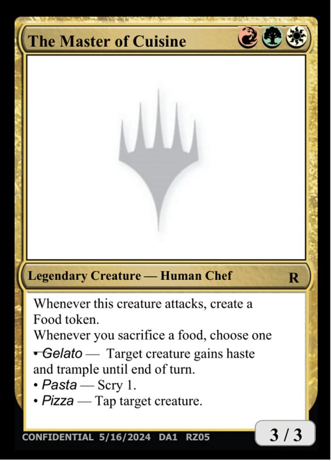 The Master of Cuisine — Unknown Event (UNK) #RZ05e