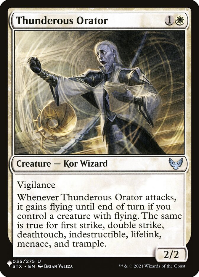Thunderous Orator — The List (PLST) #STX-35