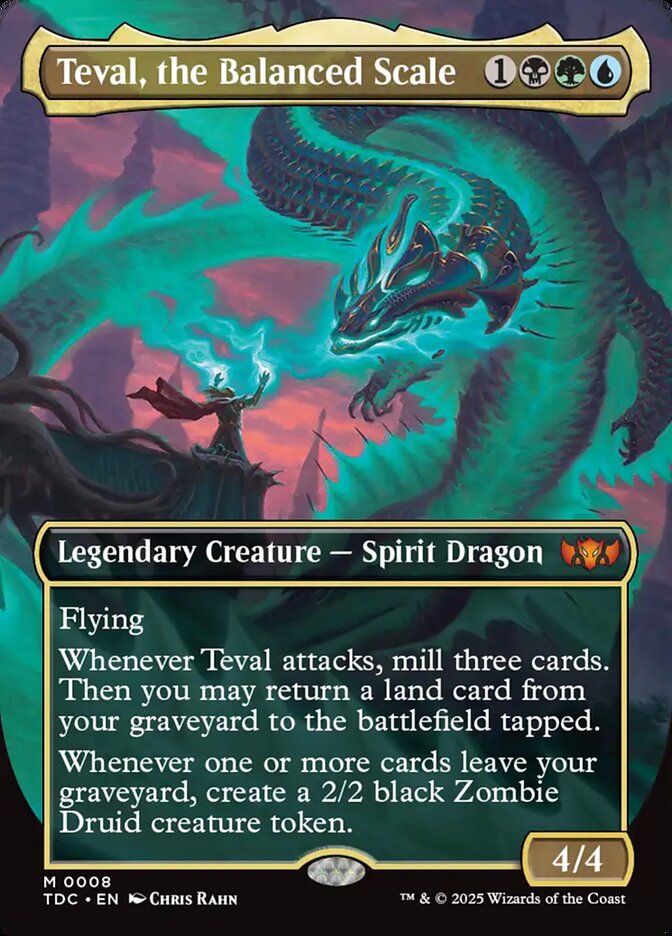 Teval, the Balanced Scale — Tarkir: Dragonstorm Commander (TDC) #8
