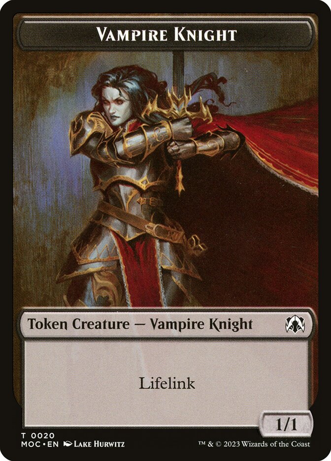 Vampire Knight — March of the Machine Commander Tokens (TMOC) #20