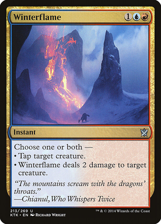 Winterflame — Khans of Tarkir (KTK) #213