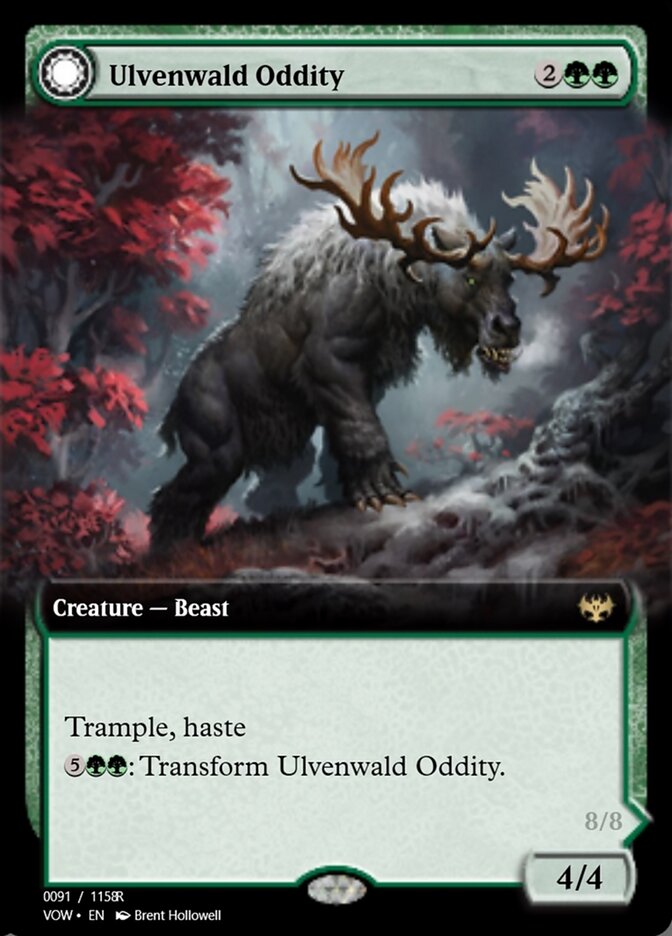 Ulvenwald Oddity // Ulvenwald Behemoth — Magic Online Promos (PRM) #95421