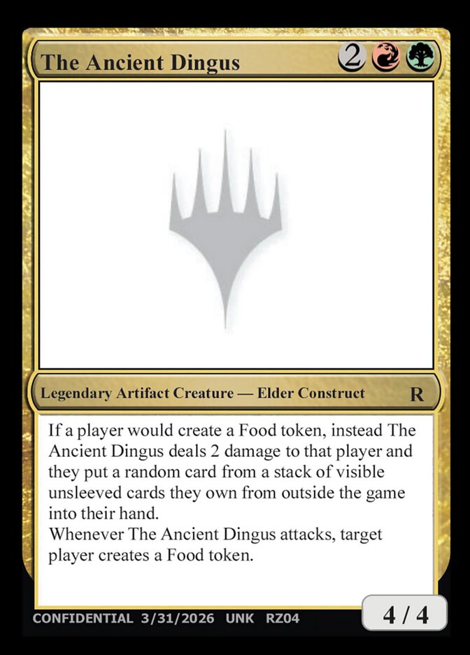 The Ancient Dingus — Unknown Event (UNK) #RZ04v