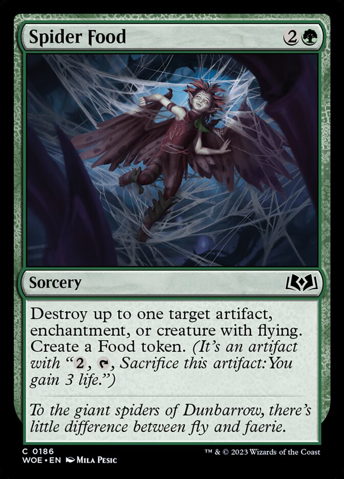 Spider Food — Wilds of Eldraine (WOE) #186