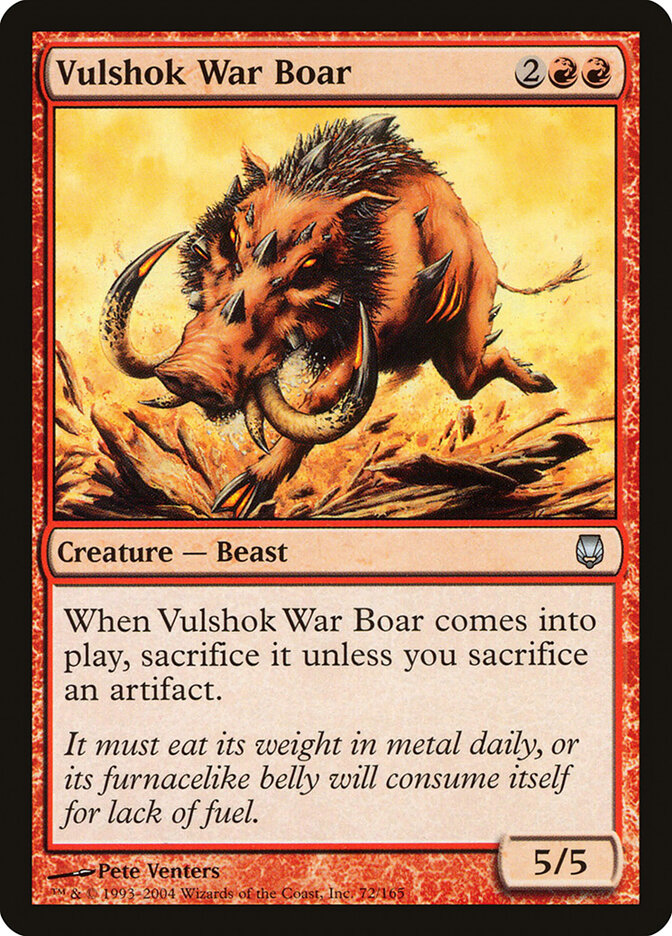 Vulshok War Boar — Darksteel (DST) #72