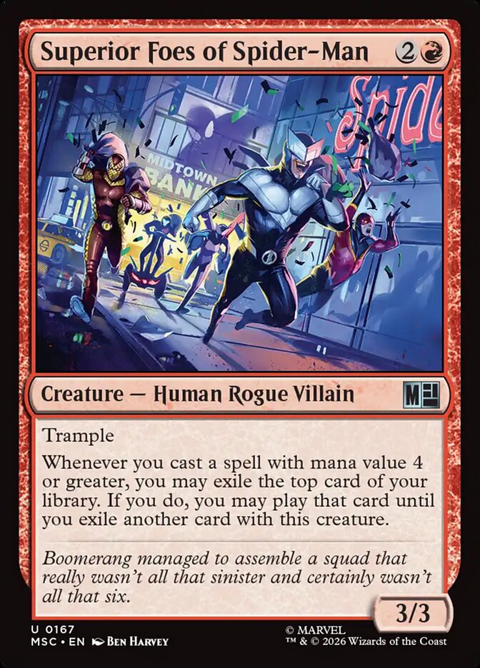 Superior Foes of Spider-Man — Marvel Super Heroes Commander (MSC) #167