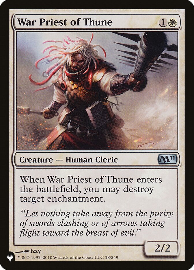 War Priest of Thune — The List (PLST) #M11-38