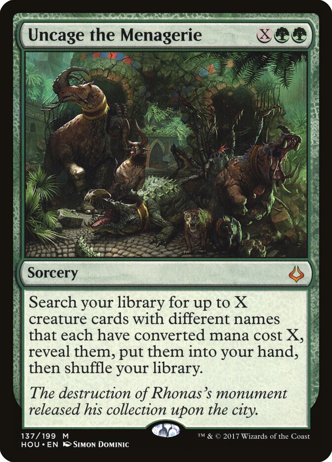 Uncage the Menagerie — Hour of Devastation (HOU) #137