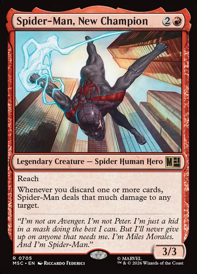 Spider-Man, New Champion — Marvel Super Heroes Commander (MSC) #705