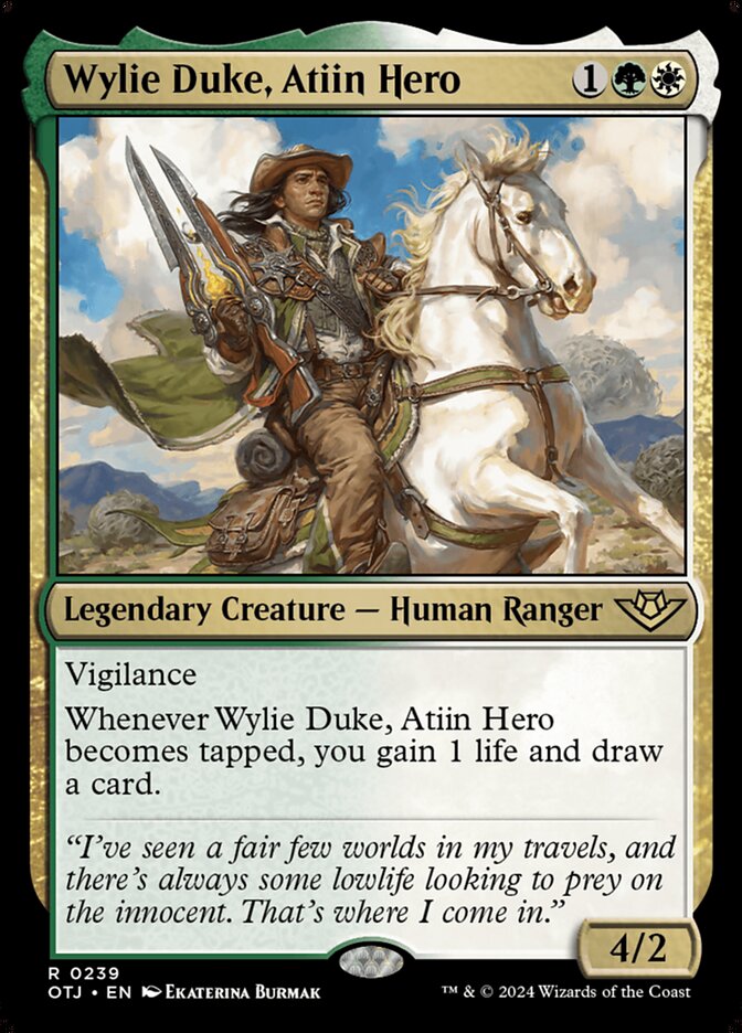 Wylie Duke, Atiin Hero — Outlaws of Thunder Junction (OTJ) #239