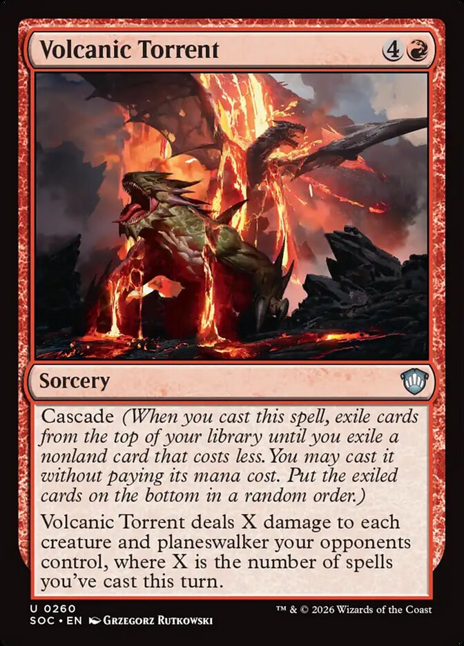 Volcanic Torrent — Secrets of Strixhaven Commander (SOC) #260
