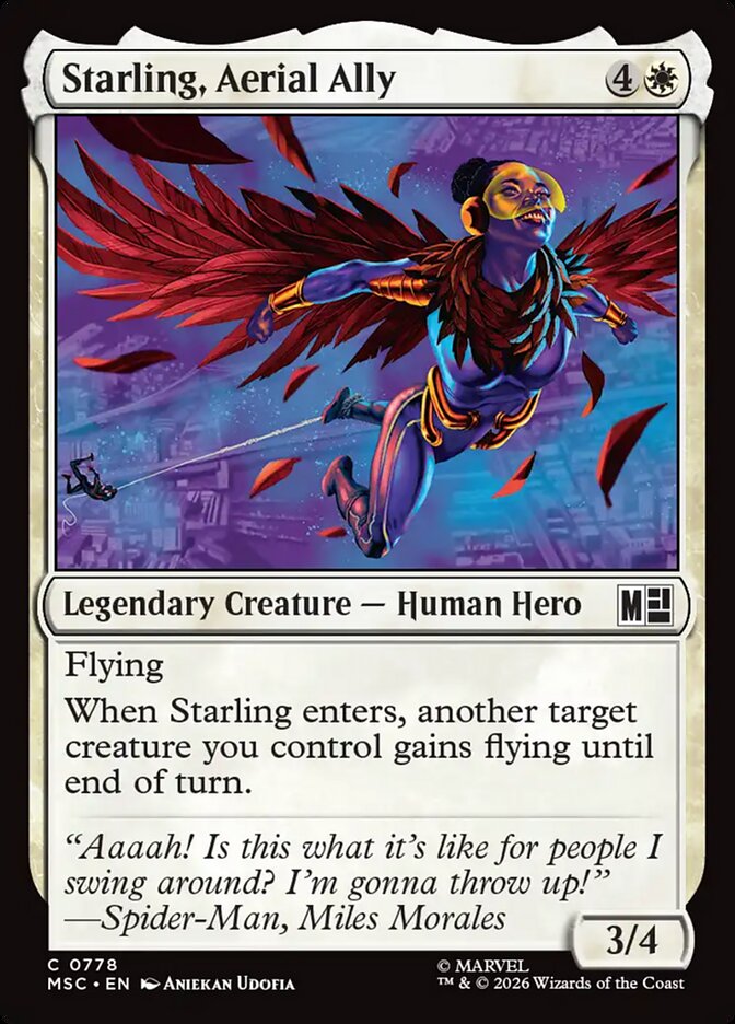 Starling, Aerial Ally — Marvel Super Heroes Commander (MSC) #778