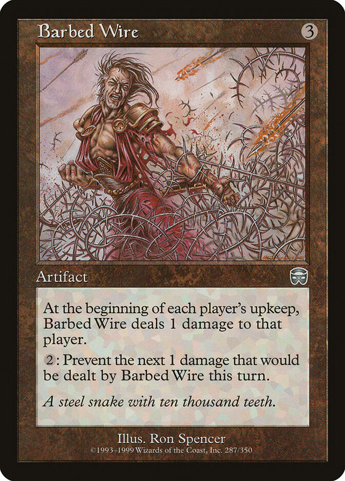 Barbed Wire — Mercadian Masques (MMQ) #287