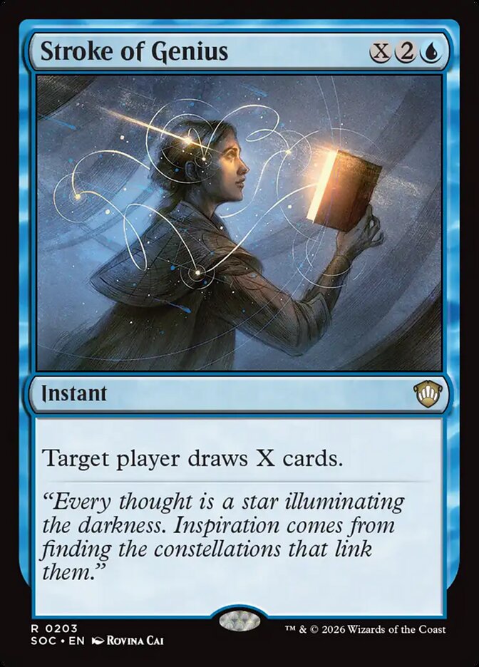 Stroke of Genius — Secrets of Strixhaven Commander (SOC) #203
