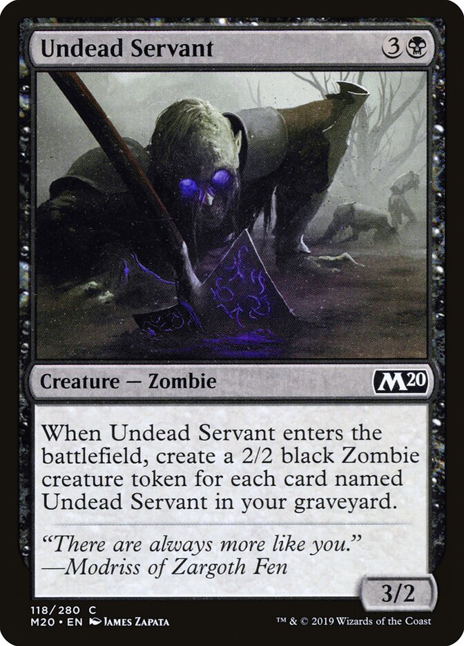 Undead Servant — Core Set 2020 (M20) #118
