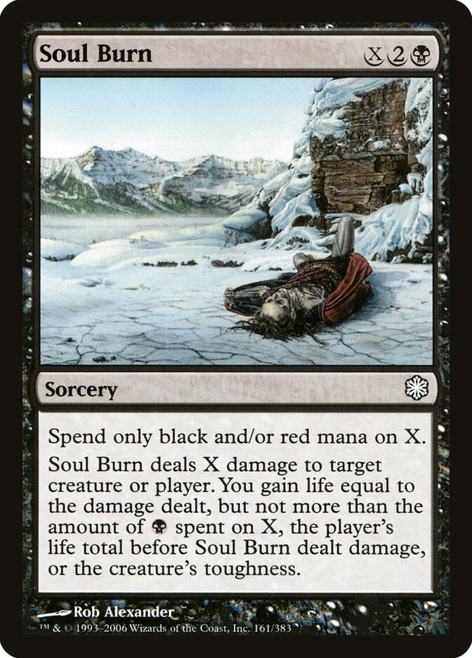 Soul Burn — Coldsnap Theme Decks (CST) #161