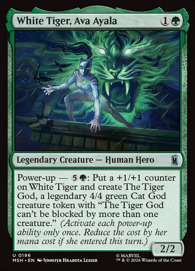 White Tiger, Ava Ayala — Marvel Super Heroes (MSH) #196