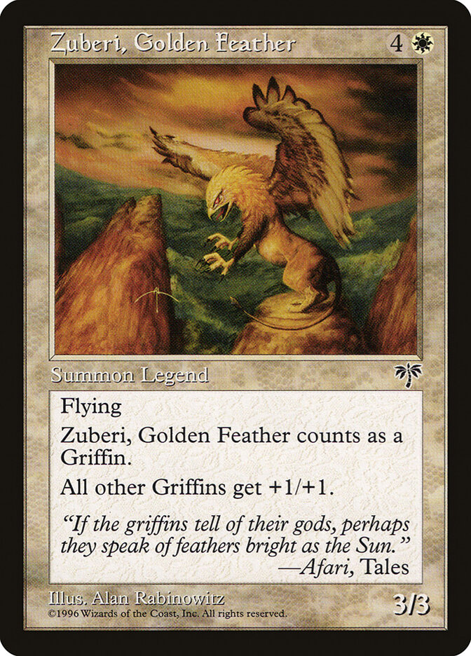 Zuberi, Golden Feather — Mirage (MIR) #51