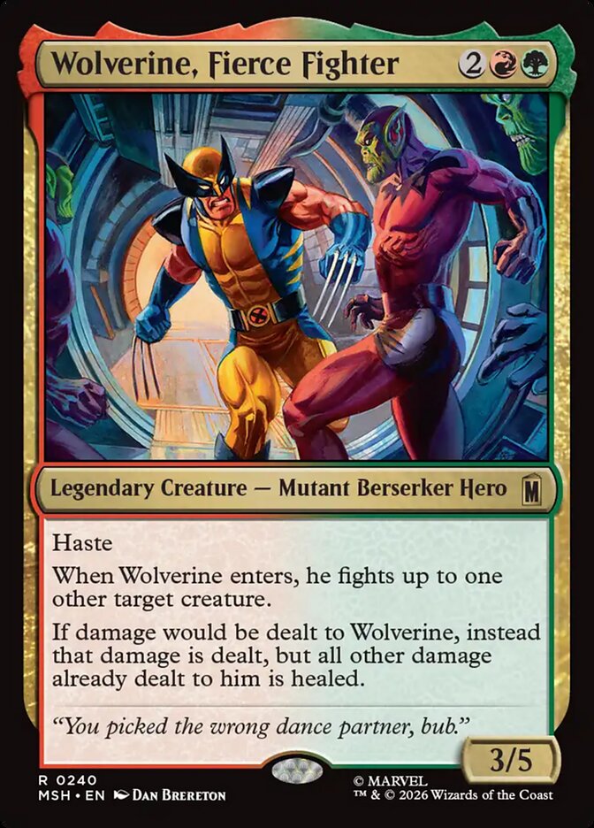 Wolverine, Fierce Fighter — Marvel Super Heroes (MSH) #240