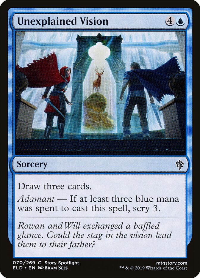 Unexplained Vision — Throne of Eldraine (ELD) #70