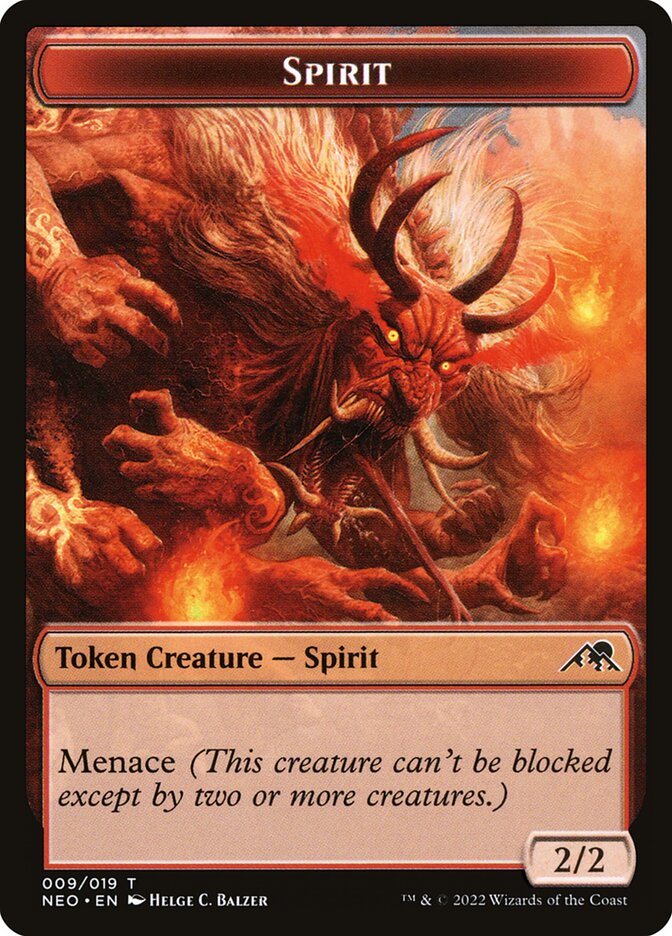 Spirit — Kamigawa: Neon Dynasty Tokens (TNEO) #9