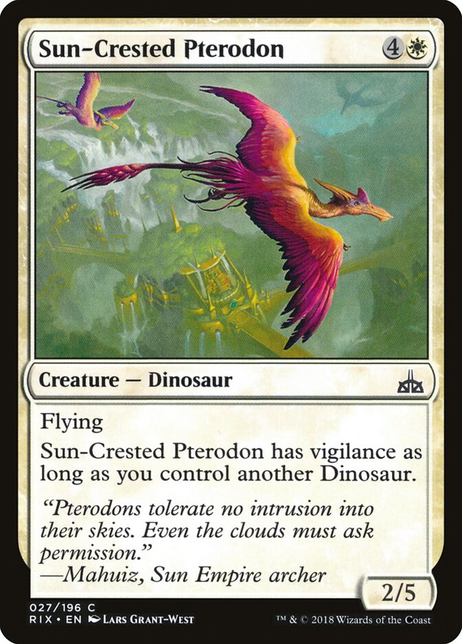 Sun-Crested Pterodon — Rivals of Ixalan (RIX) #27