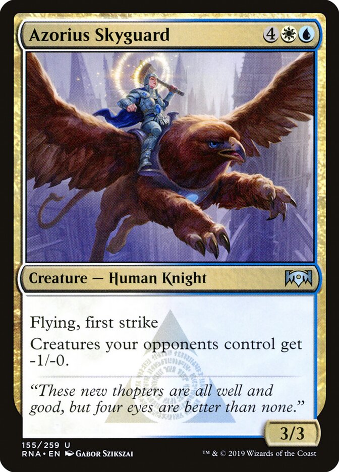 Azorius Skyguard — Ravnica Allegiance (RNA) #155
