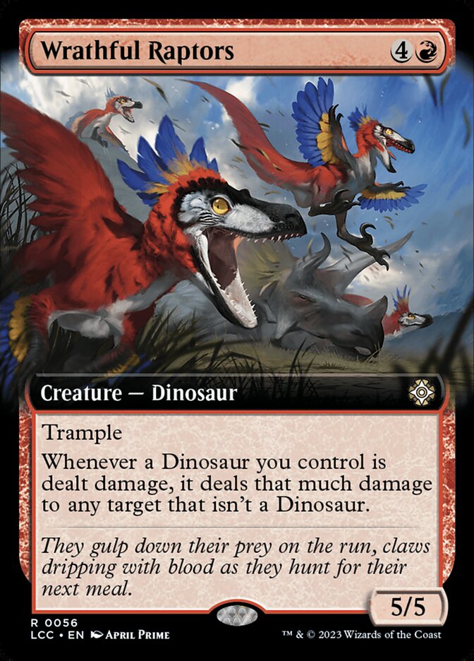 Wrathful Raptors — The Lost Caverns of Ixalan Commander (LCC) #56