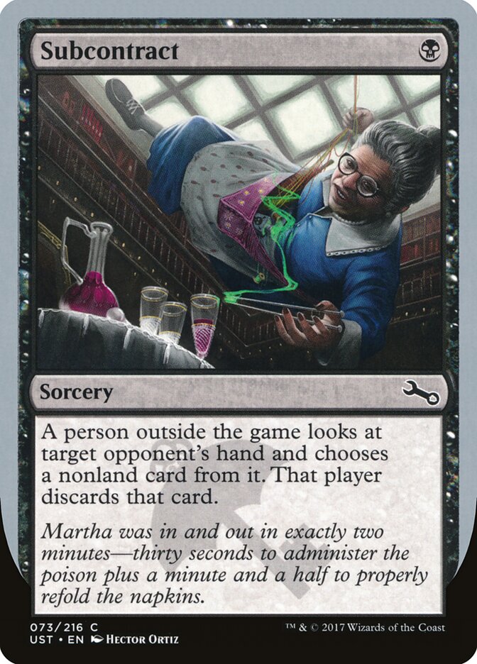 Subcontract — Unstable (UST) #73