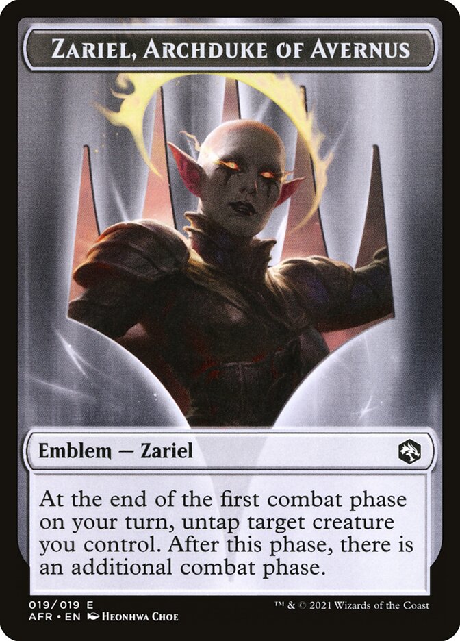 Zariel, Archduke of Avernus Emblem — Adventures in the Forgotten Realms Tokens (TAFR) #19