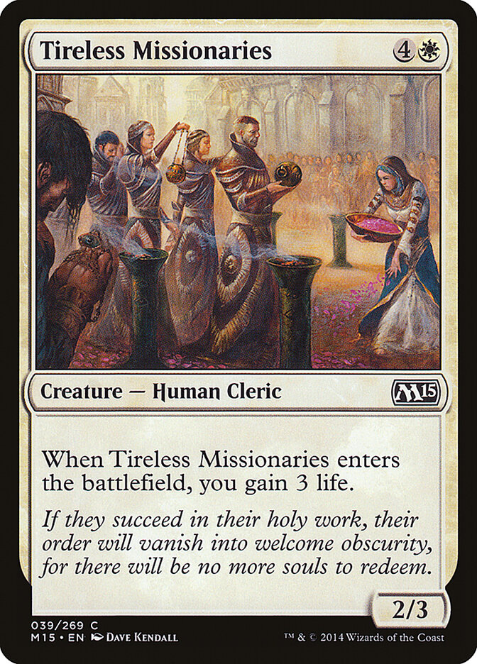 Tireless Missionaries — Magic 2015 (M15) #39