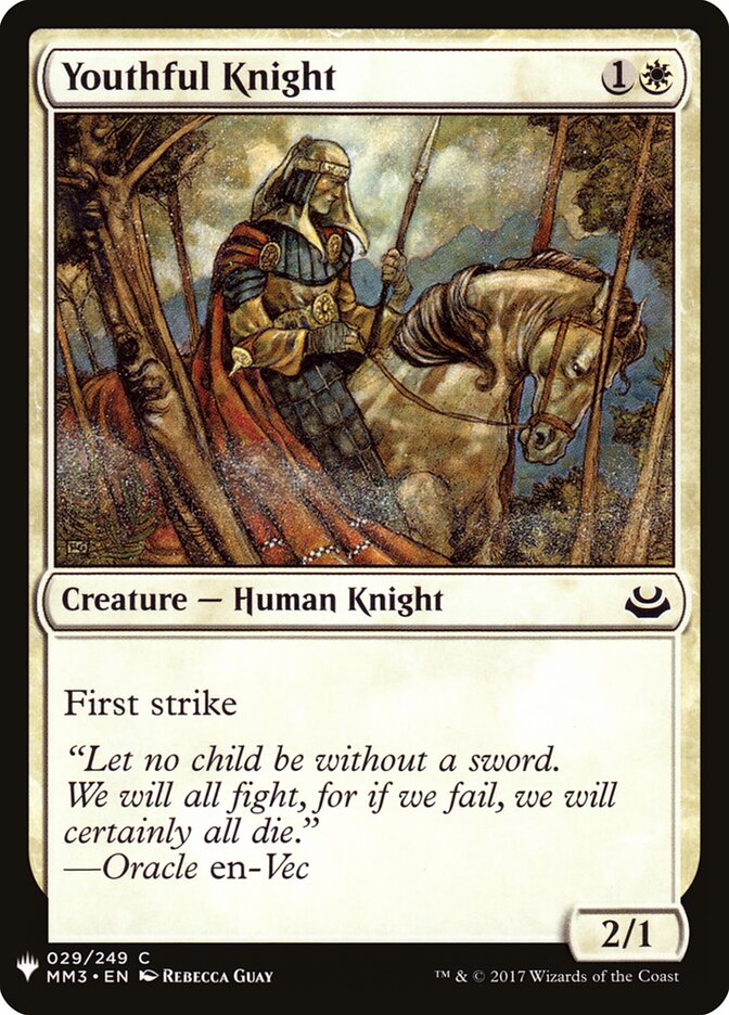 Youthful Knight — The List (PLST) #MM3-29