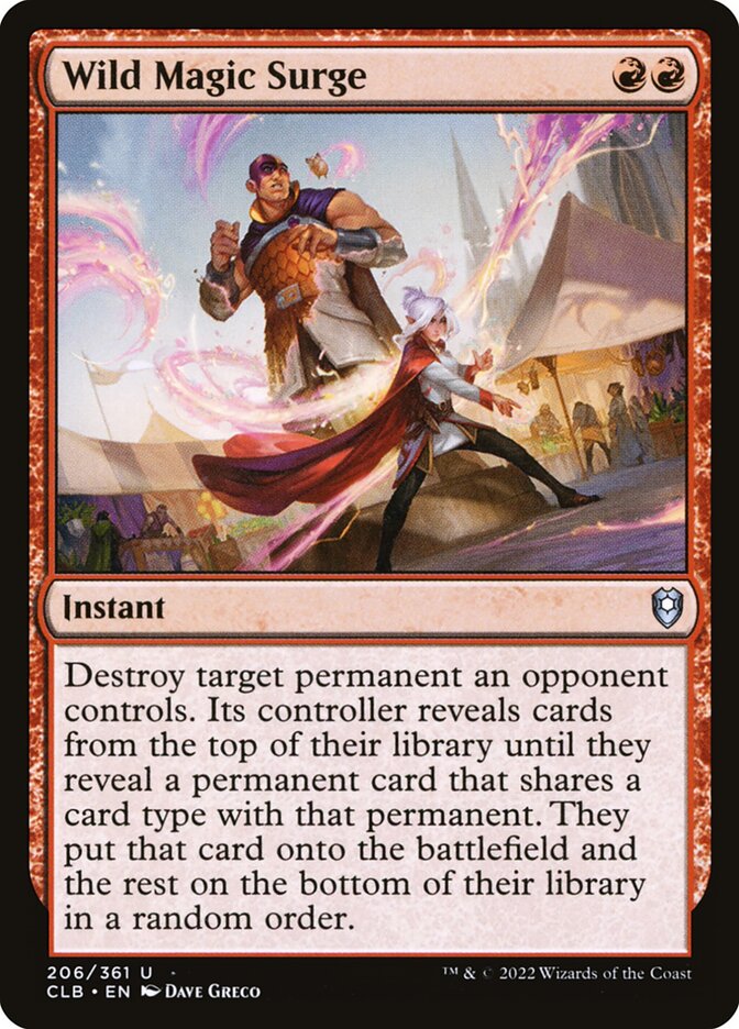 Wild Magic Surge — Commander Legends: Battle for Baldur's Gate (CLB) #206